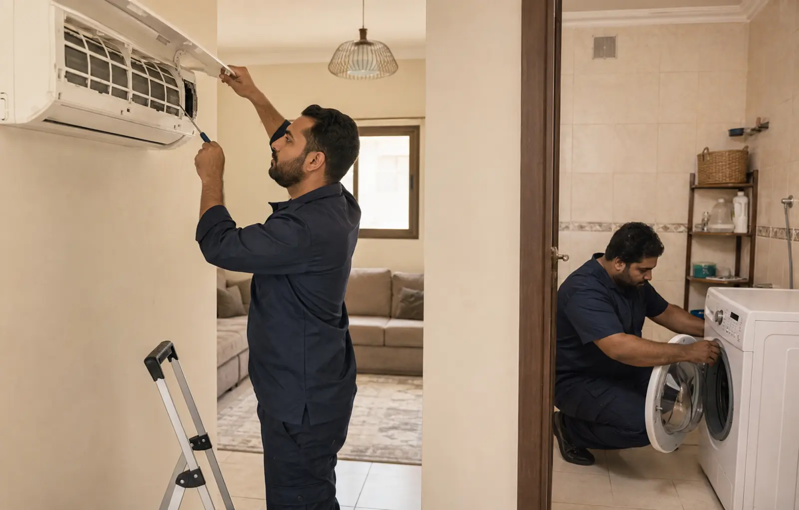 فنيا صيانة مكيفات وغسالات في الرياض